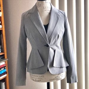 WOMENS PEPLUM SLIM FORMAL BUSINESS SUIT